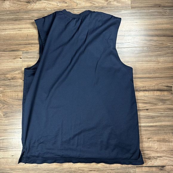 Vintage Nike Shirt Adult Large Sleeveless Center Swoosh 90’s Gray Tag Mesh‎ Blue - Picture 5 of 6
